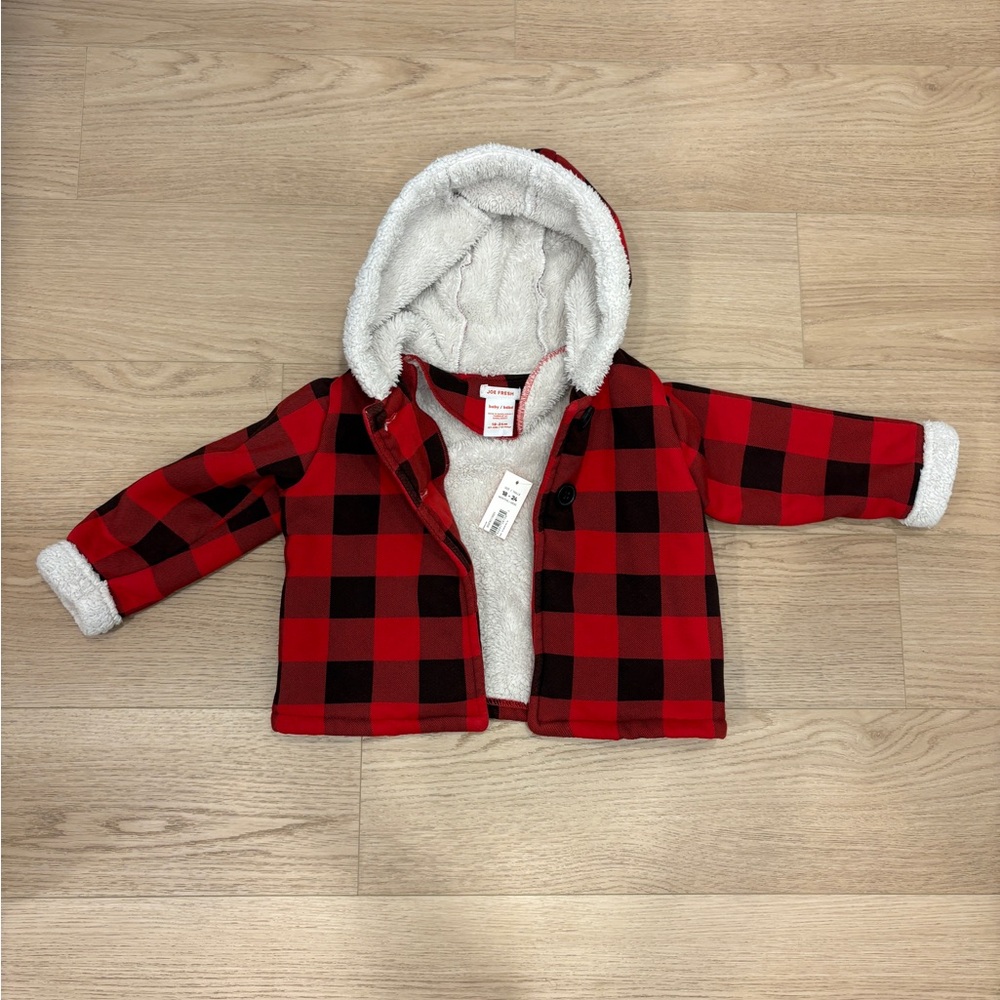 💕2 for $25💕

NWT Red and Black Plaid Hooded Jacket